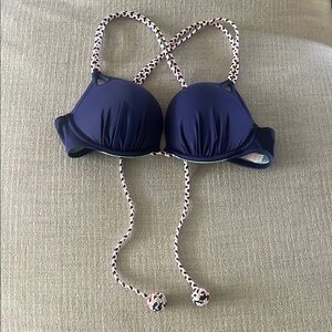 Victoria Secret Navy Blue Bikini Top 34B